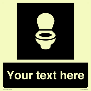 Custom information: black panel wc toilet